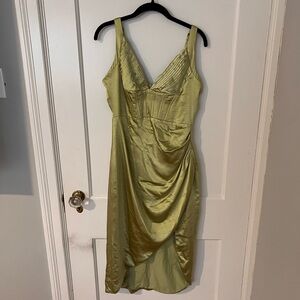 Elliatt Light Green Satin Dress